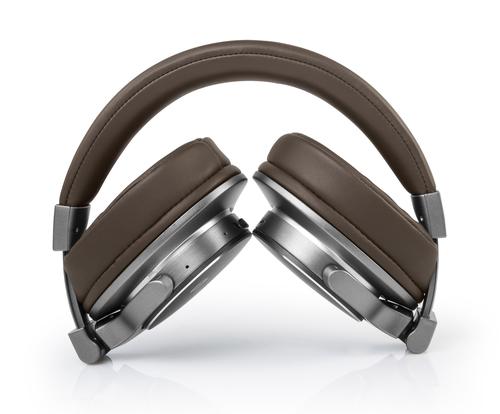 Muse M-278 BT Headset Wireless Head-band Micro-USB Bluetooth Brown, Silver