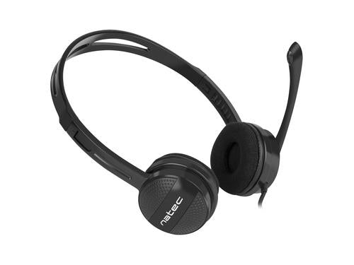 NATEC Canary Go Headset Wired Head-band Office/Call center Black
