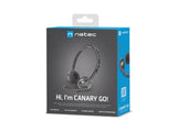 NATEC Canary Go Headset Wired Head-band Office/Call center Black