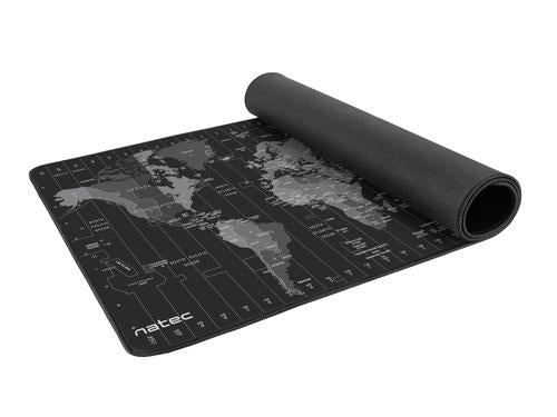 NATEC Time Zone Map Maxi Black, Grey