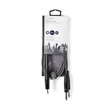 Nedis COTH23200GY15 audio cable 1.5 m 2 x 6.35mm 3.5mm Grey