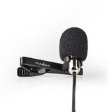 Nedis MICCJ105BK mikrofon Sort, Krom Clip-on mikrofon