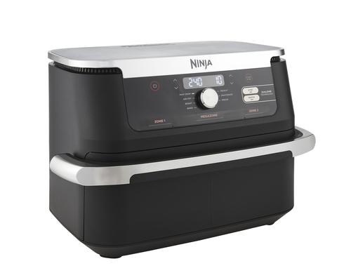 Ninja AF500EU fryer Double 10.4 L Stand-alone 2470 W Hot air fryer Black, Stainless steel