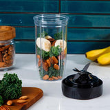 NutriBullet NB1206DGCC 0.9 L Tabletop blender 1200 W Black, Transparent