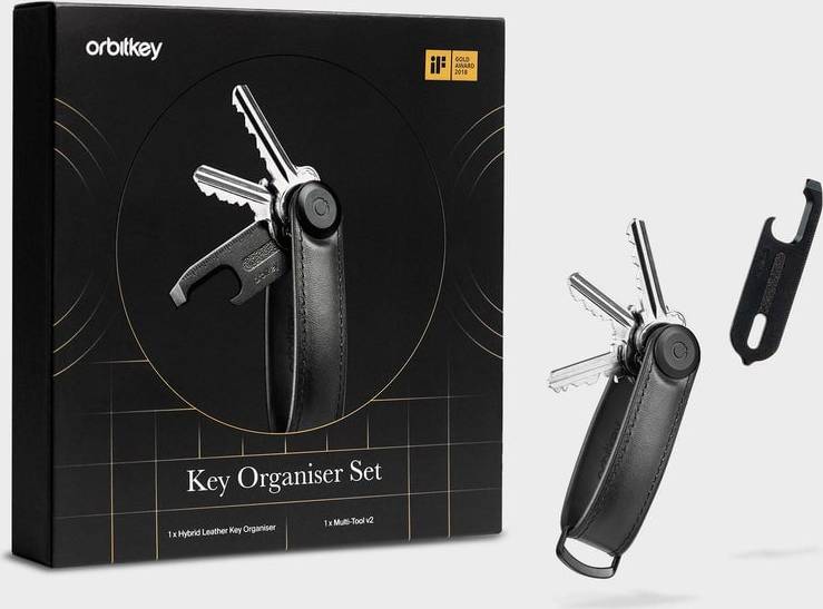 Orbitkey - Key Organiser Hybrid Leather + Multi-Tool v2 Set
