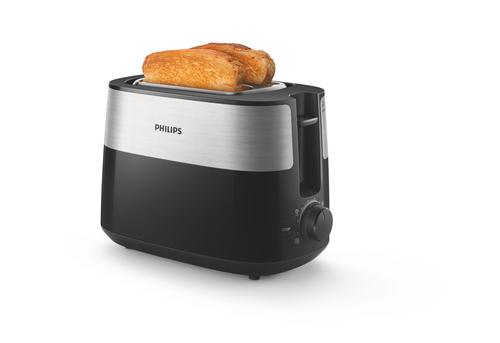 Philips Daily Collection HD2516/90 Toaster - 2 slice, wide slot, Metal