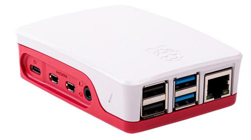 Raspberry Pi muovikotelo Raspberry Pi 4 B -tietokoneelle, valkoinen