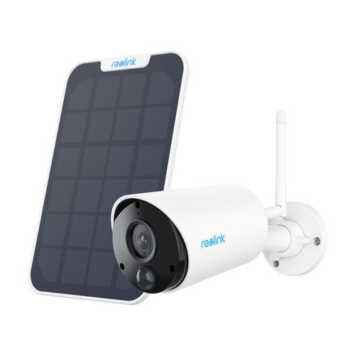 Reolink Argus Series B320 with Solar Panel - 3MP Outdoor Battery-Powered Security Camera with Person/Vehicle Detection, Two-Way Audio