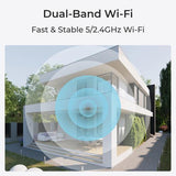 Reolink W320 - 5MP Outdoor Security Camera, 2.4/5 GHz Wi-Fi, Person/Vehicle/Animal Detection, 100ft Night Vision