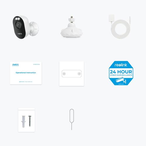 Reolink Lumus Series E430 - 4MP Outdoor Camera, 2.4/5 GHz Wi-Fi, Person/Vehicle/Animal Detection, Color Night Vision