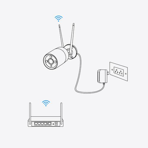 Reolink W320-B - 5MP Outdoor Security Camera, 2.4/5 GHz Wi-Fi, Person/Vehicle/Animal Detection, 100ft Night Vision