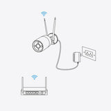 Reolink W320-B - 5MP Outdoor Security Camera, 2.4/5 GHz Wi-Fi, Person/Vehicle/Animal Detection, 100ft Night Vision