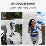 Reolink W437 - 4K Wi-Fi 6 Security Camera, IK10 Vandal-Proof, 5X Optical Zoom, 2.4/5 GHz Wi-Fi, Color Night Vision