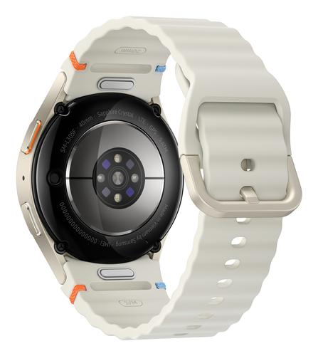 Samsung Galaxy Watch7 3,3 cm (1.3") AMOLED 40 mm Digital 432 x 432 pixel Berøringsskærm 4G Cremefarvet Wi-Fi GPS (satellit)