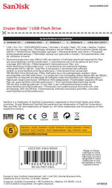 SanDisk Cruzer Blade USB-nøgle 16 GB USB Type-A 2.0 Hvid