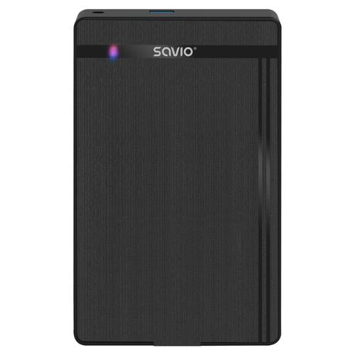 Savio AK-87 storage drive enclosure HDD/SSD enclosure Black 2.5/3.5"
