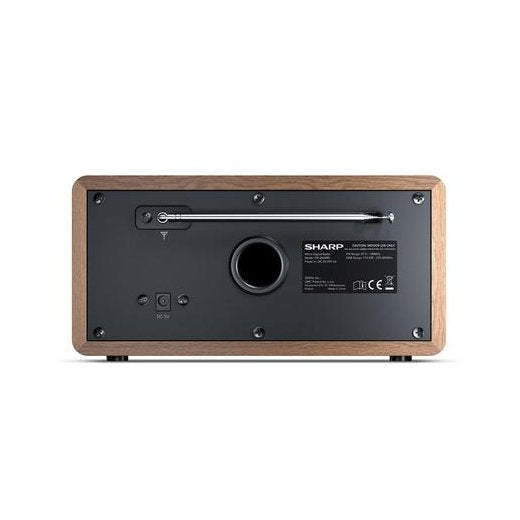 Sharp DR-450 DAB+, FM radio Personal Digital Brown, Stainless steel