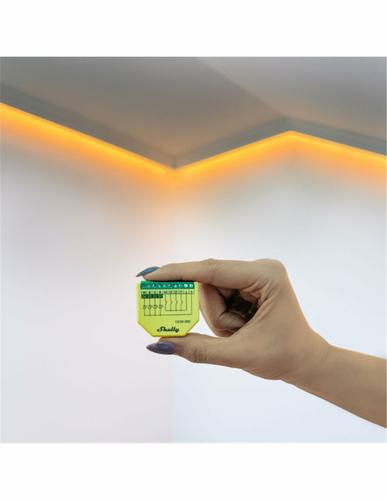 Shelly Plus RGBW PM Wireless Green, Yellow