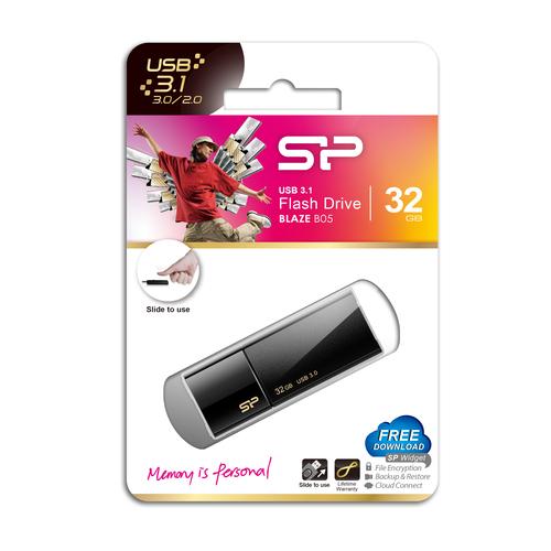 Silicon Power Blaze B05 USB flash drive 32 GB USB Type-A 3.2 Gen 1 (3.1 Gen 1) Black