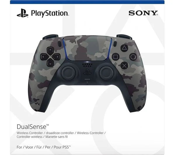 Sony Playstation 5 Dualsense Controller Grey Camo