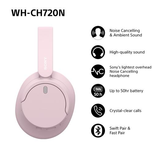 Sony WHCH720NP.CE7 hovedtelefoner/headset Kabel & trådløs Opkald/musik USB Type-C Bluetooth Blå