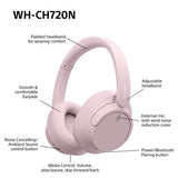 Sony WHCH720NP.CE7 hovedtelefoner/headset Kabel & trådløs Opkald/musik USB Type-C Bluetooth Blå
