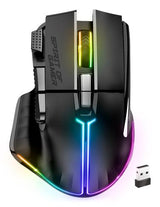 Spirit of Gamer PRO M5 DARK WIRELESS mouse Gaming Right-hand RF Wireless + Bluetooth + USB Type-C Optical 8000 DPI