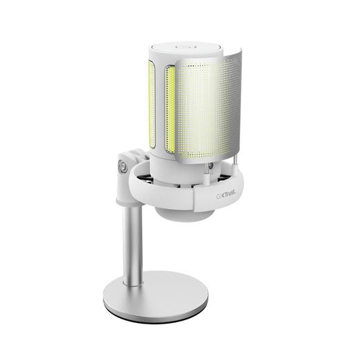Trust GXT 238W Auron Grey, White Podcast microphone