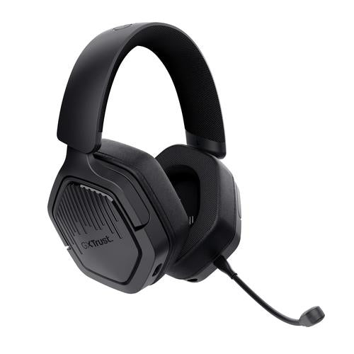 Trust GXT 493 Carus Headset Kabel & trådløs Headset, Hjelm Spil USB Type-C / USB Type-A Bluetooth Sort