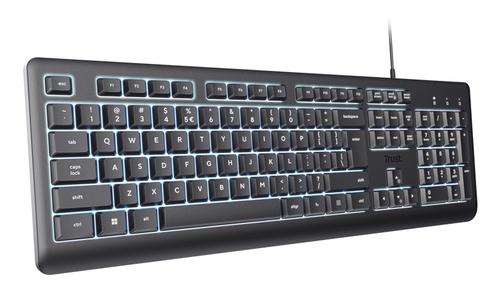 Trust Primo Beleuchtete keyboard Home/Office USB QWERTY US English Black