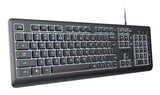Trust Primo Beleuchtete keyboard Home/Office USB QWERTY US English Black