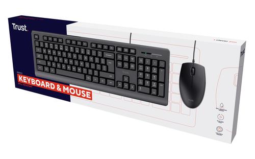 Trust Primo keyboard Mouse included Universal USB QWERTY US English Black