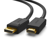 Ugreen 10239 video cable adapter 1.5 m DisplayPort HDMI Black