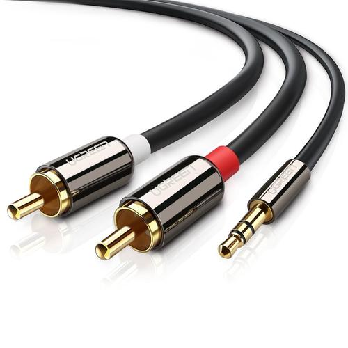 Ugreen 10591 audio cable 5 m 2 x RCA 3.5mm Black