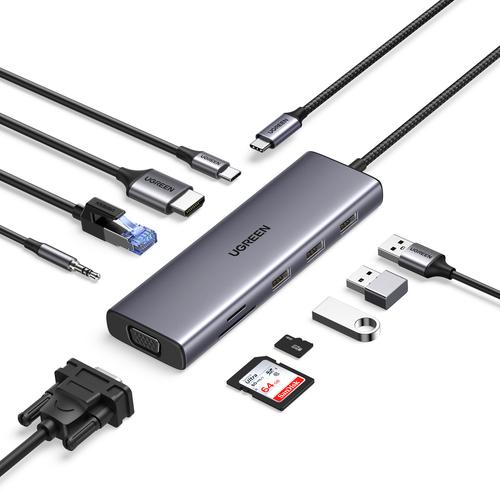 Ugreen Revodok USB-C 6-IN-1 Hub met 4K HDMI USB Type-C 10000 Mbit/s