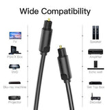 Vention Optical Fiber Audio Cable 2M Black