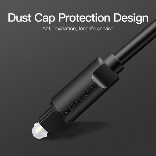 Vention Optical Fiber Audio Cable 2M Black