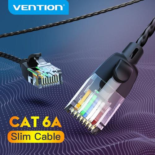 Vention IBIBJ netværkskabel Sort 5 m Cat6a U/UTP (UTP)