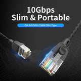 Vention IBIBJ netværkskabel Sort 5 m Cat6a U/UTP (UTP)
