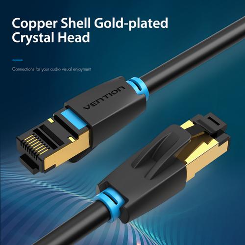 Vention Cat.8 SFTP Patch Cable 0.5M Black