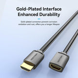 Vention HDMI-A Male to HDMI-A Female 4K HD Cable PVC Type 2M Black