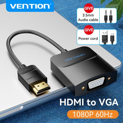 Vention 42161 videokabel adapter 0,15 m HDMI Type A (Standard) VGA (D-Sub) + 3.5mm + Micro-USB Type B