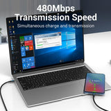 Vention COSBF USB-kabel USB 2.0 1 m USB C 0,48 Gbit/sek. 60 W Sort
