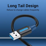 Vention USB 3.0 A Male to A Male Cable 1.5M Black PVC Type