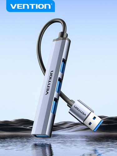 Vention USB 3.0 to USB 3.0/USB 2.0*3 Mini Hub 0.15M Gray Metal Type