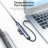Vention USB 3.0 to USB 3.0/USB 2.0*3 Mini Hub 0.15M Gray Metal Type