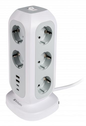 Verbatim 49547 power extension 11 AC outlet(s) Indoor White