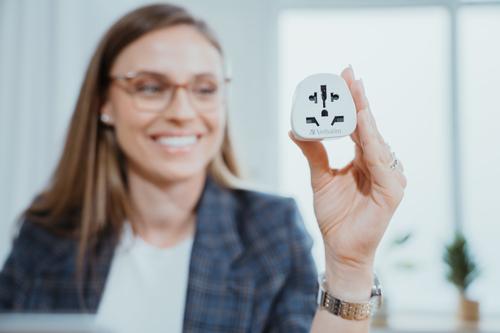 Verbatim World to Europe Adapter WTEU-02 Travel Plug
