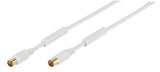 Vivanco 48/30 15GW coaxial cable 1.5 m IEC White