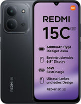 Xiaomi Redmi 15C 17.5 cm (6.9") 5G USB Type-C 4 GB 128 GB 6000 mAh Black